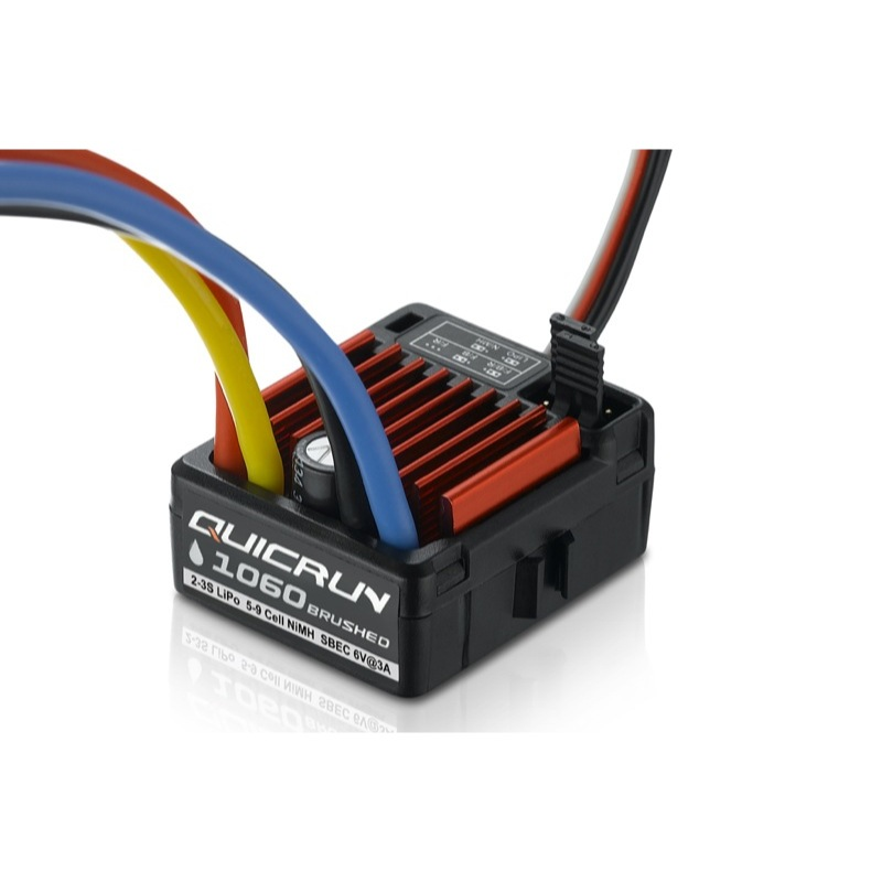 Hobbywing 30120201 Quicrun 1060 60A Waterproof Brushed ESC (Tamiya Plug)