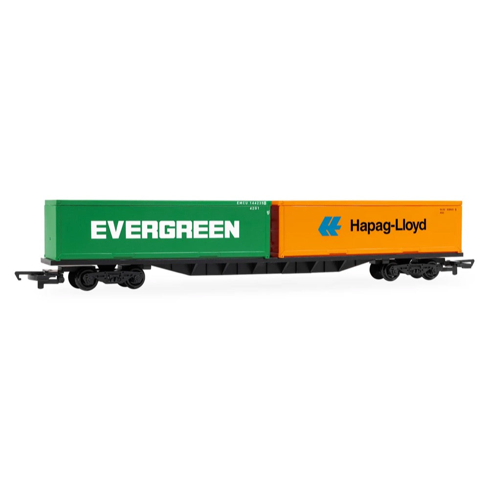 Hornby R60360 OO RailRoad BR FFA Container Wagon & Containers