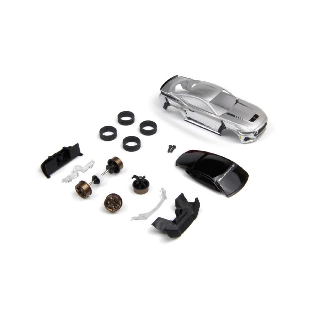 HPI 1/64 nano-TTR Ford Mustang RTR Spec5 Iconic Silver Body