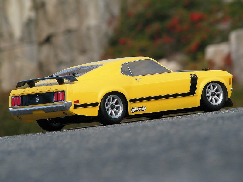 HPI 17546 1/10 1970 Ford Mustang Boss 302 Clear Body (200mm)