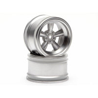 HPI 3820 Vintage 5 Spoke Wheel 31mm Matt Chrome 6mm Offset 2pcs