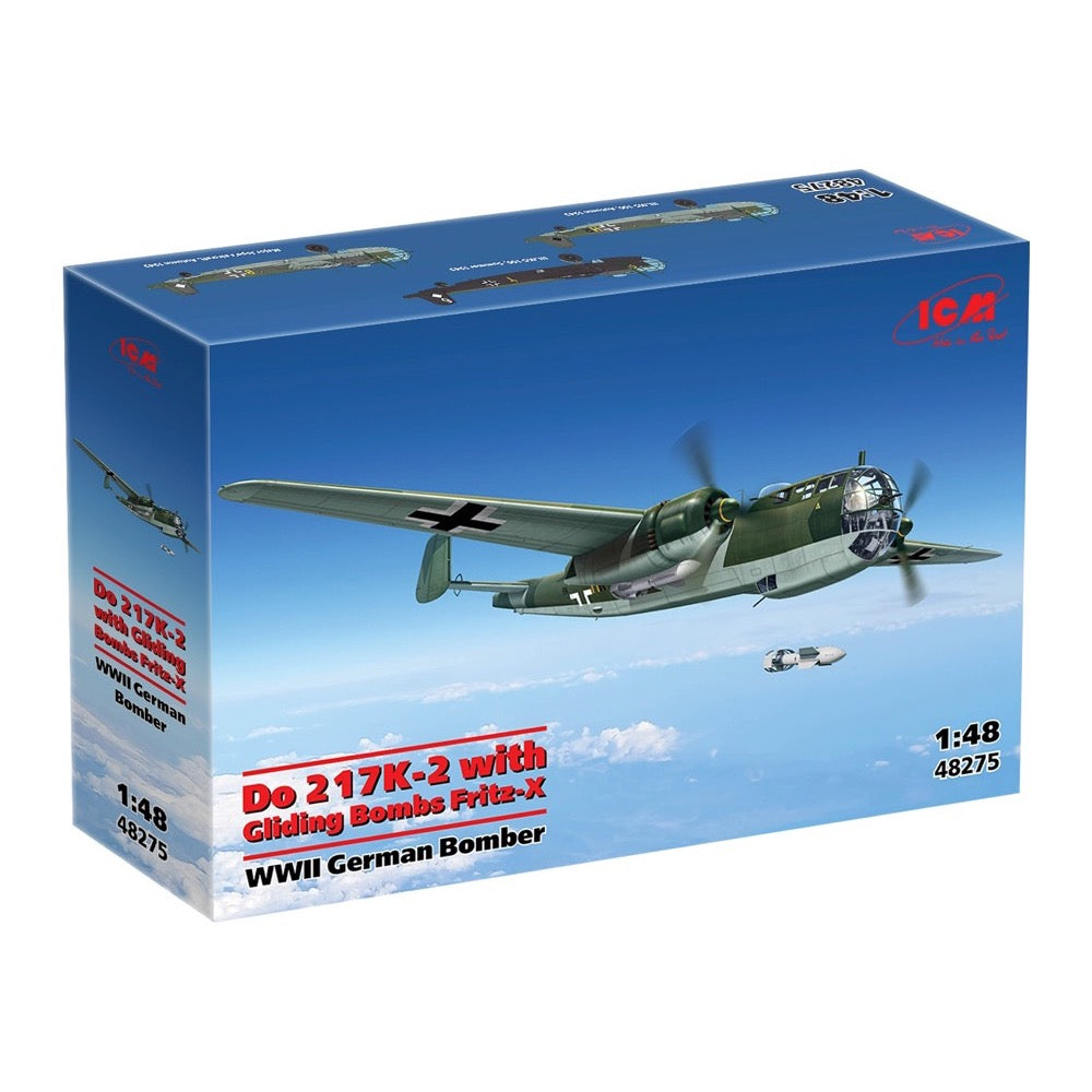 ICM 1/48 Do 217K-2 with Fritz-X WWII German Bomber
