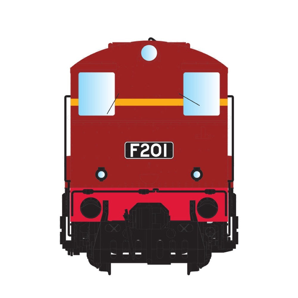 IDR Models HO F 206 VR Locomotive Red Wide Lining Without Buffers