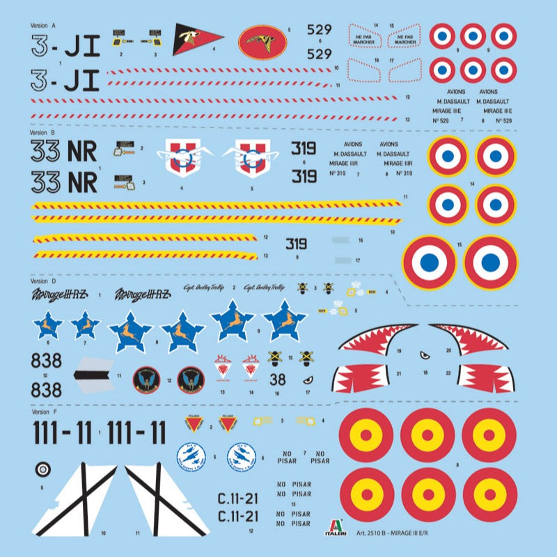 Italeri 2510 1/32 Mirage III E/O/R with RAAF Decals
