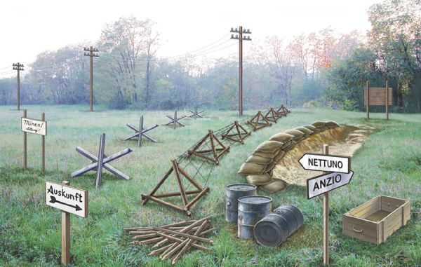Italeri 6049 1/72 WWII Battllefield Accessories