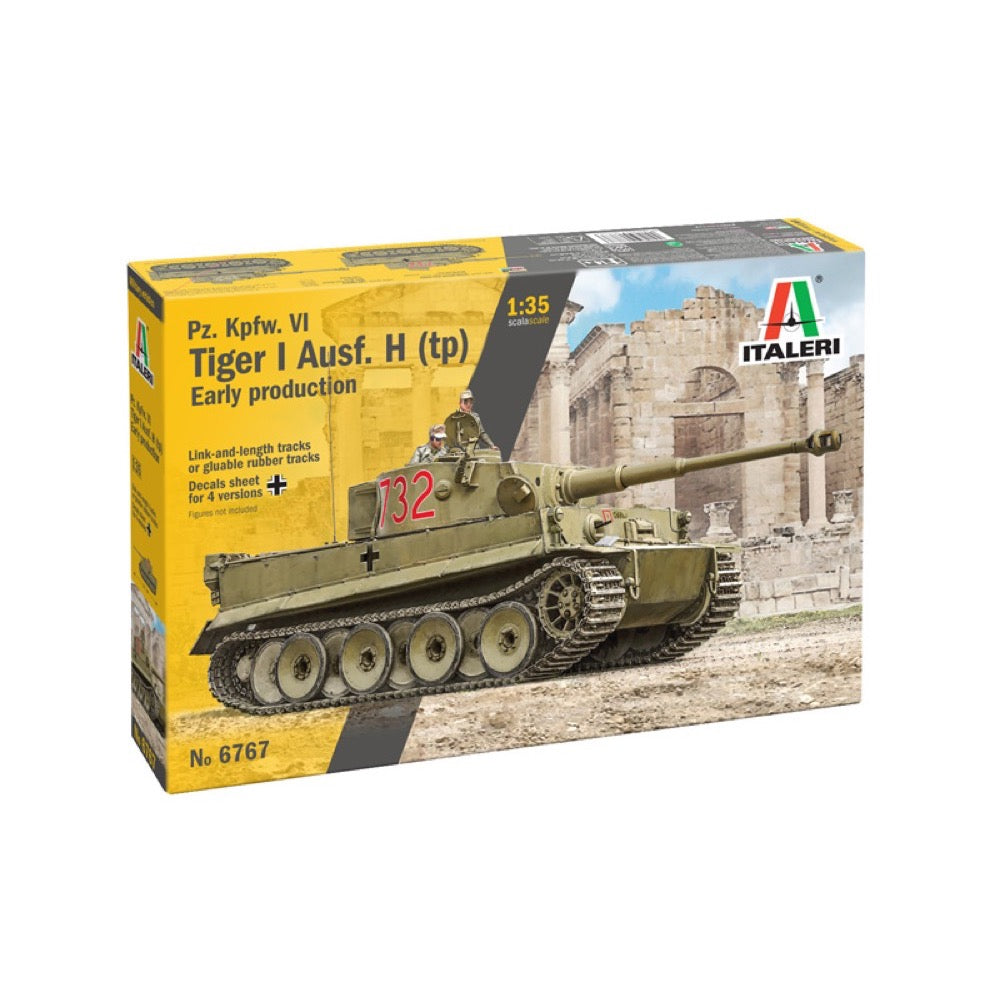 Italeri 1/35 Pz. Kpfw. VI Tiger I Ausf. E (Tp) Early Production Rubber Tracks Link And Length Tracks