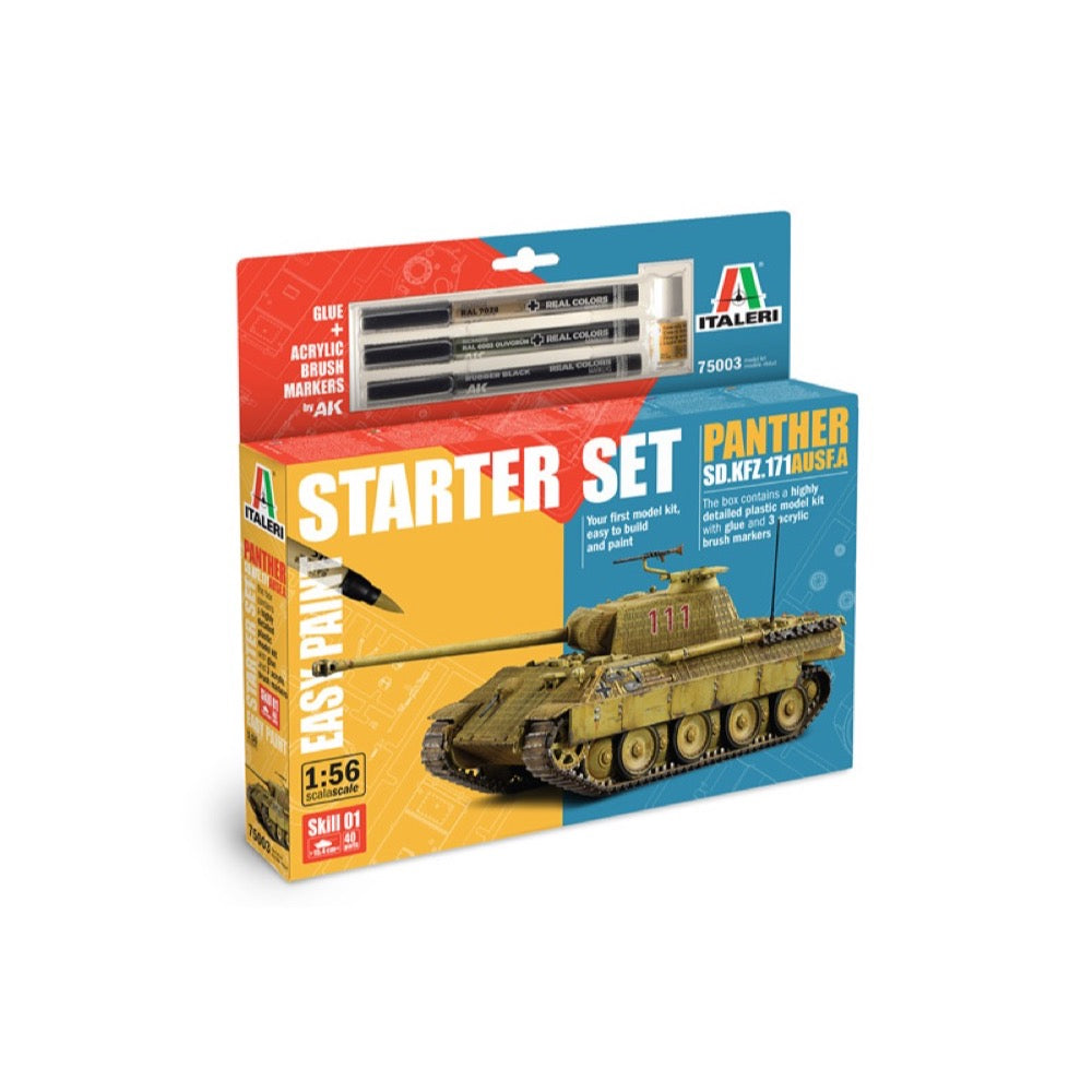 Italeri 1/56 Panther Sd.Kfz.171 Ausf. A Starter Set