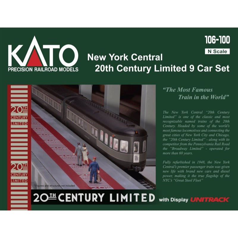 Kato 763-2 NYC 20th Century 9 Car Set