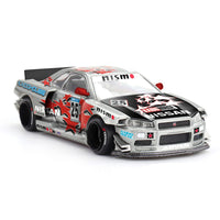 Kaido House X Mini GT KHMG197 1/64 Nissan Skyline GT-R (R34) Kaido Star Racing V1