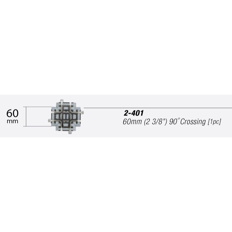 Kato 2-401 HO Unitrack Crossing 90 Degreses - Metro Hobbies