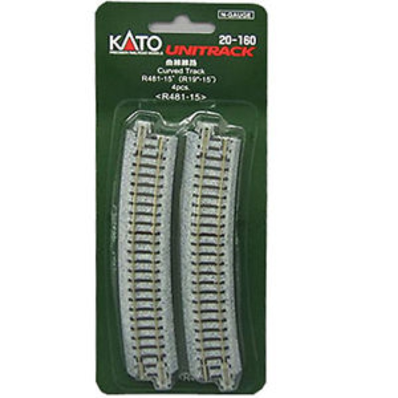 Kato 20-160 N Unitrak Curve R481/15