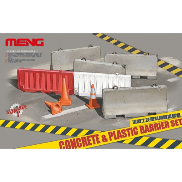 Meng SPS-012 1/35 Concrete and Plastic Barrier Set