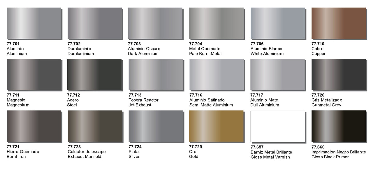 Vallejo 77721 Metal Color Burnt Iron 32ml