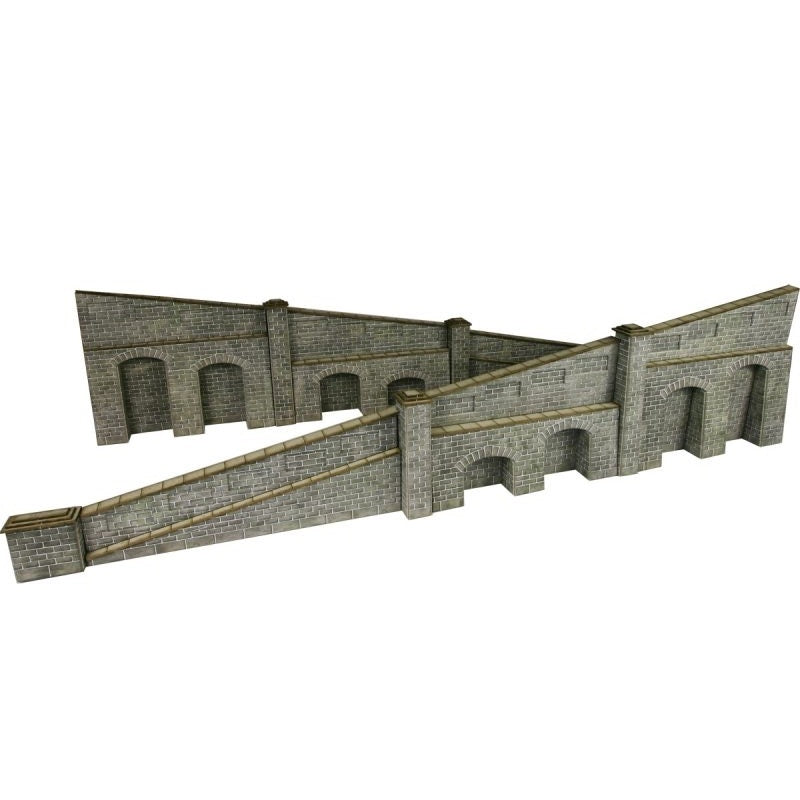 Metcalfe PO249 OO/HO Tapered Retaining Wall Stone Card Kit | Metro Hobbies