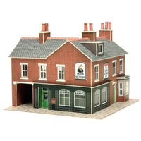 Metcalfe PN116 N Corner Shop & Pub Red Brick Card Kit | Metro Hobbies