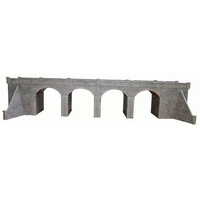 Metcalfe PO241 OO/HO Double Track Viaduct Stone Card Kit | Metro Hobbies