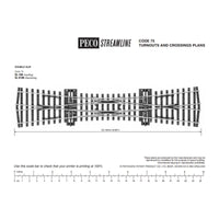 Peco SL190 HO/OO Code 75 Double Slip