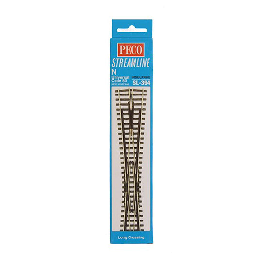 Peco SL394 N Code 80 Long Crossing