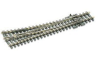 Peco SLE395 N Code 80 Right Hand Medium Radius Turnout Electrofrog