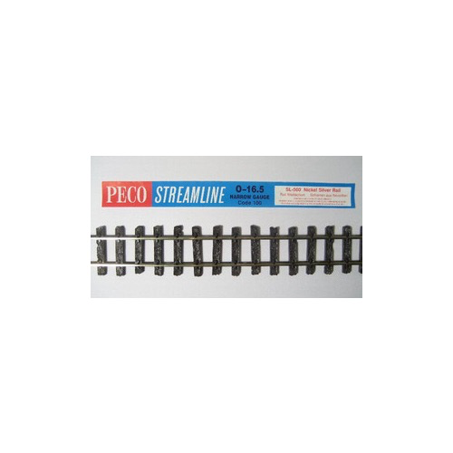 Peco SL500 O-16.5/On30 Code 100 Flexible Track Narrow Gauge Wooden Sleeper