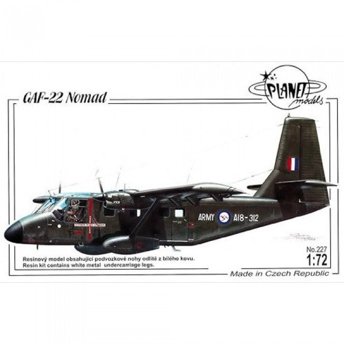 Planet Models 227 1/72 GAF -22 Nomad RAAF All Resin Kit