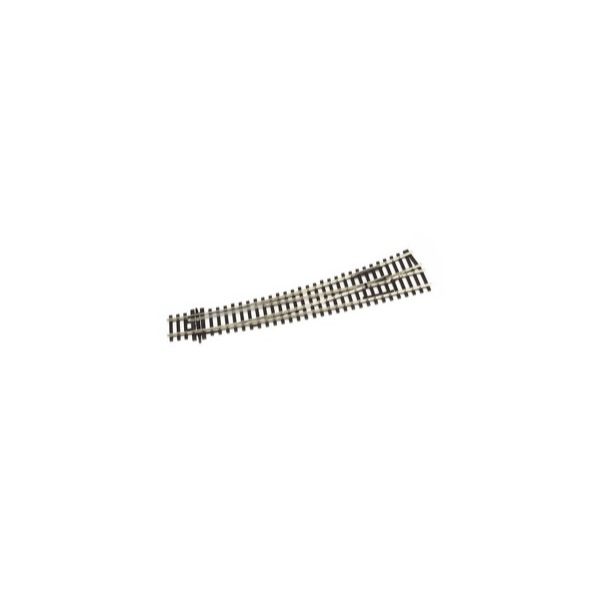 Peco SLE87 HO/OO Code 100 Left Hand Curved Turnout Electrofrog