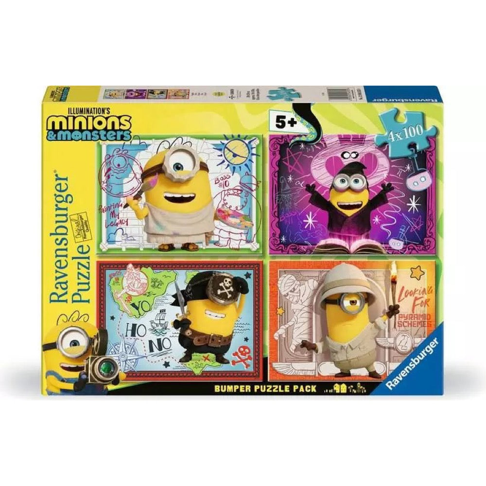 Ravensburger 04353-9 Minions 3 Bumper Pack 4x100pc Jigsaw Puzzle