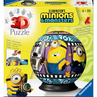 Ravensburger 08079-4 3D Puzzle-Ball Minions 3 72pc Jigsaw Puzzle