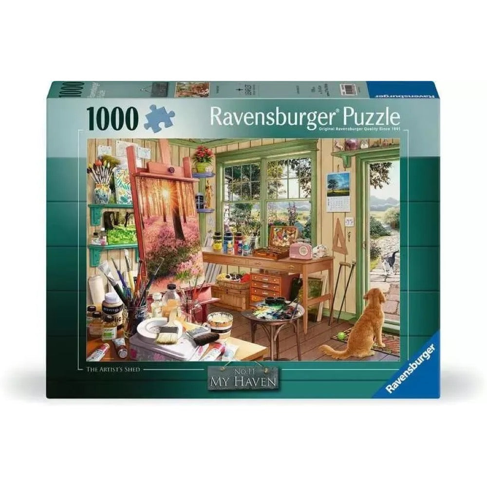 Ravensburger My Haven Artist's Shed 1000pc Jigsaw Puzzle