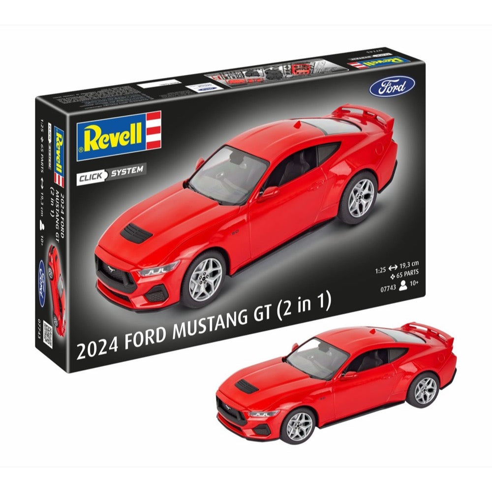 Revell 07743 1/25 2024 Ford Mustang GT Easy-click