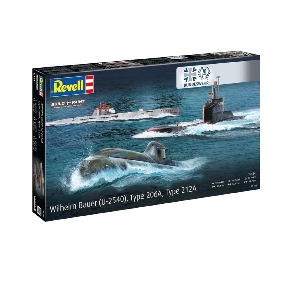 Revell 1/144 70 Years Bundeswehr: Wilhelm Bauer, Type 206A, Class 2