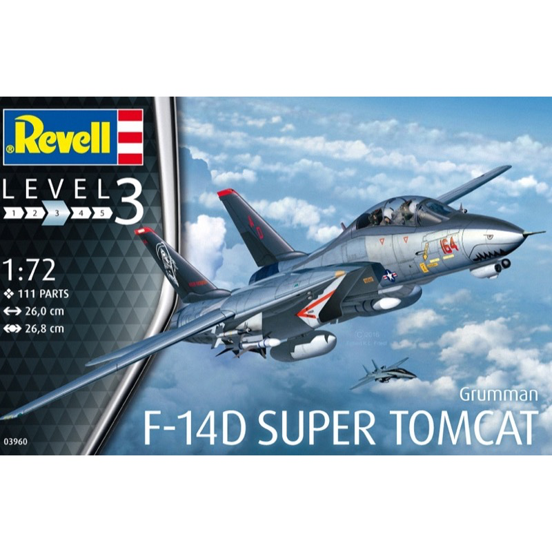 Revell 63960 1/72 F-14 Super Tomcat Starter set