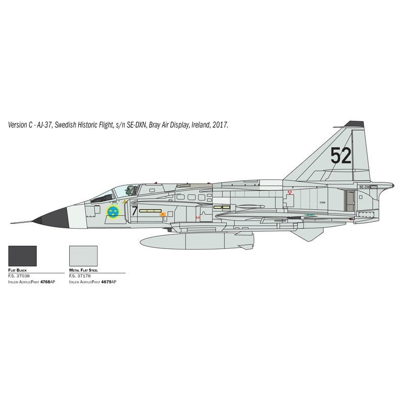 Italeri 2785 1/48 SAAB JA 37/AJ37 Viggen