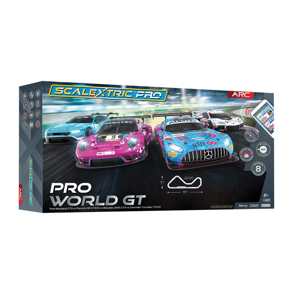 Scalextric ARC Pro World GT Slot Car Set