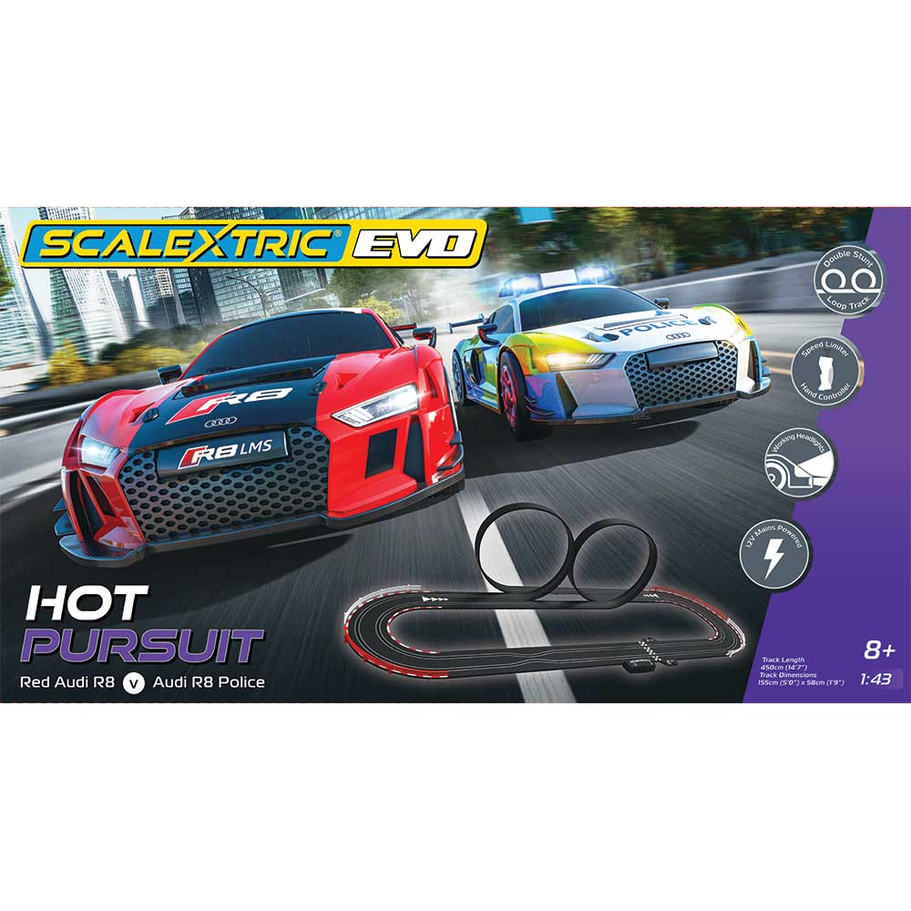 Scalextric EVO Hot Pursuit Slot Car Set