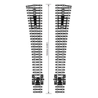 Peco SL388 N Code 80 Right Hand Large Radius Turnout