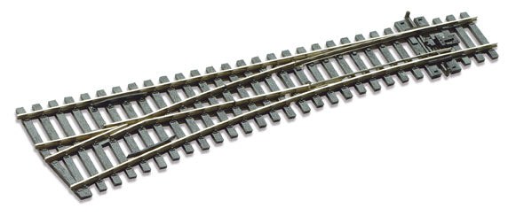 Peco SLE196 HO/OO Code 75 Left Hand Medium Radius Turnout Electrofrog | Metro Hobbies