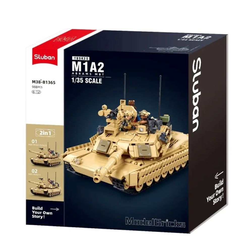 Sluban Model Bricks 1/35 M1A2 Tusk 2S