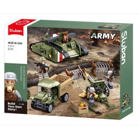Sluban Model Bricks WW1 Mark V Tank Offensive