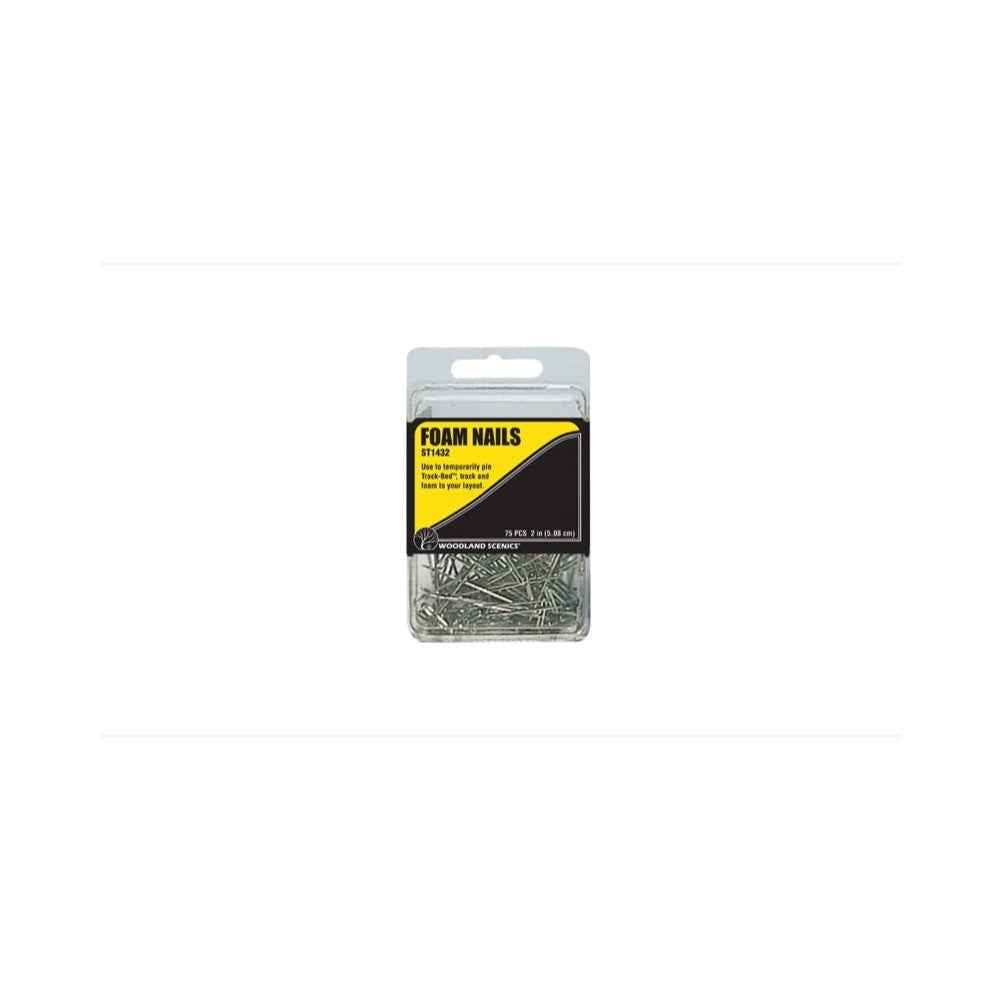 Woodland Scenics ST1432 Foam Nails 75x 2in Nails