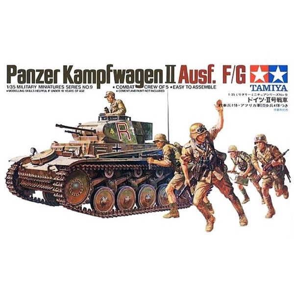 Tamiya 35009 1/35 German Panzer Mk. II Ausf. F/G Combat Crew