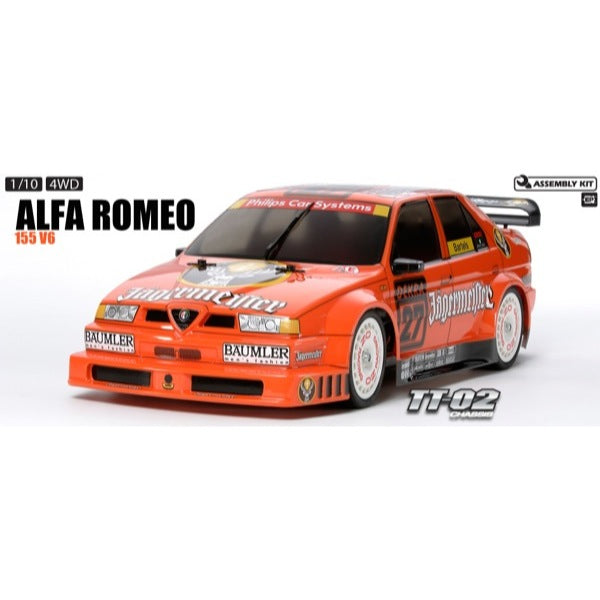 Tamiya 58585 1/10 Alfa Romeo 155 V6 TI Jagermeister RC On Road Kit
