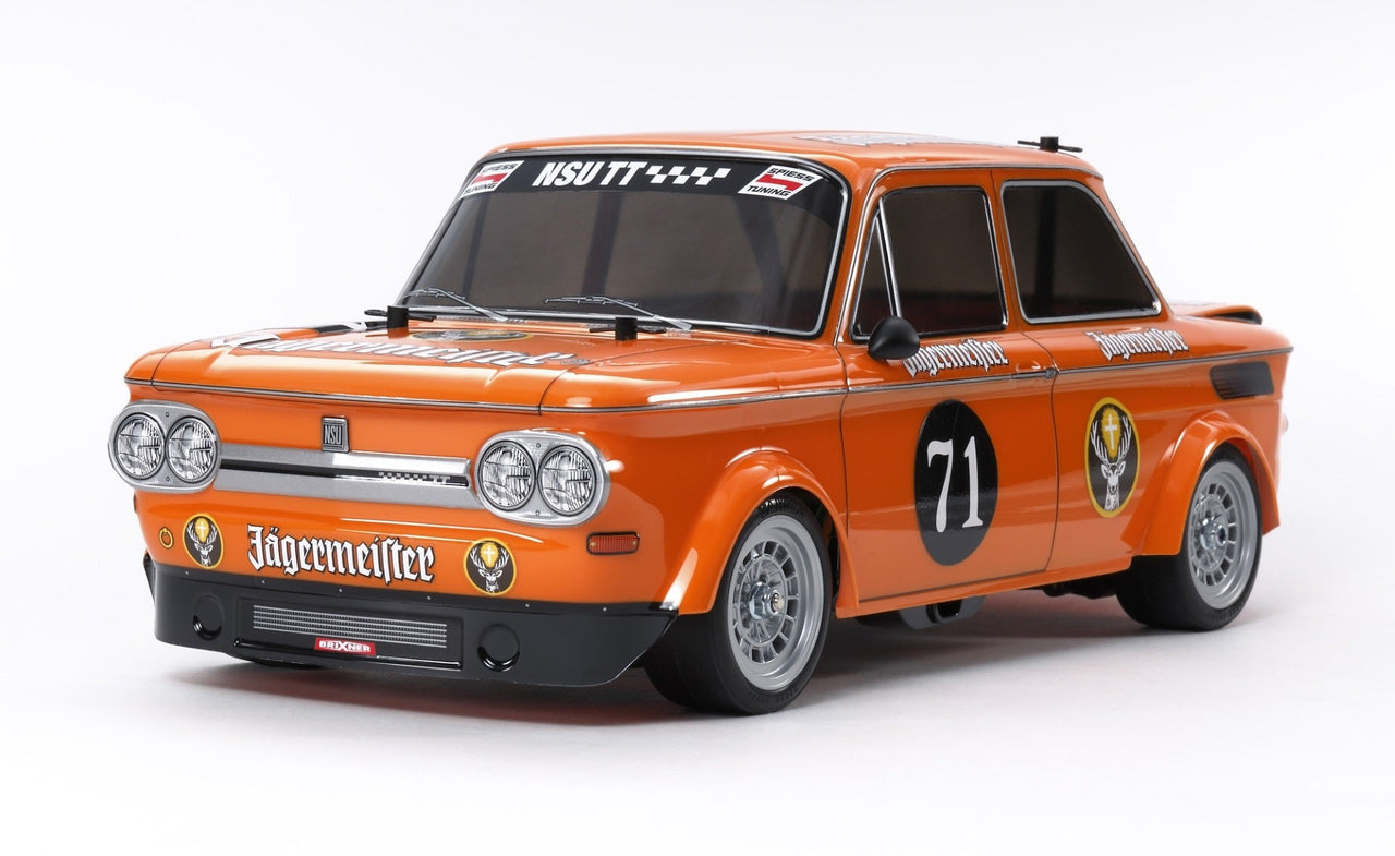 Tamiya 58649 NSU TT Jagermeister 1/10 RC Race Car Kit M05 Chassis