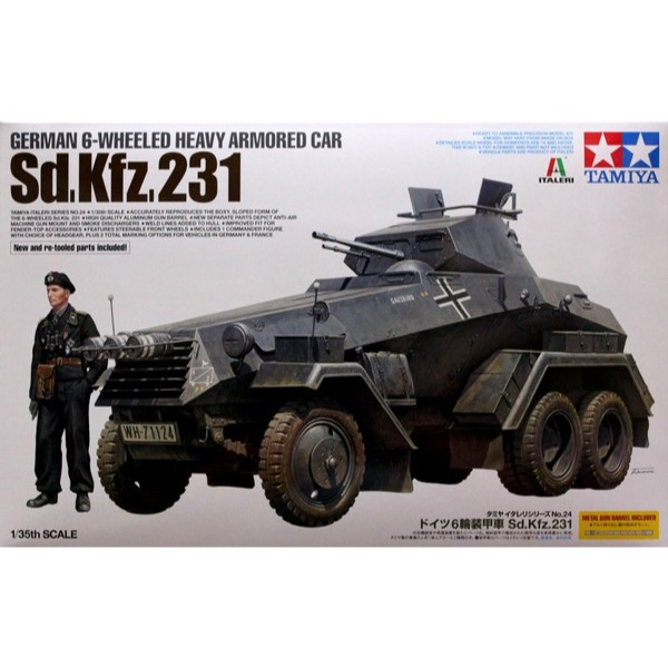 Tamiya 37024 1/35 German 6-Wheeled Heavy Armored Car Sd.Kfz. 231