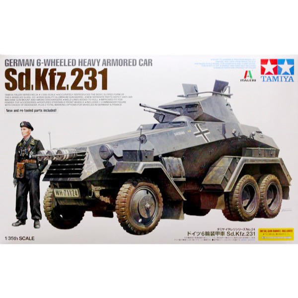 Tamiya 37024 1/35 German 6-Wheeled Heavy Armored Car Sd.Kfz. 231