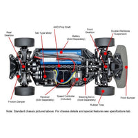 Tamiya 58560 Ferrari 458 Challenge TT02 1/10 RC On Road Kit
