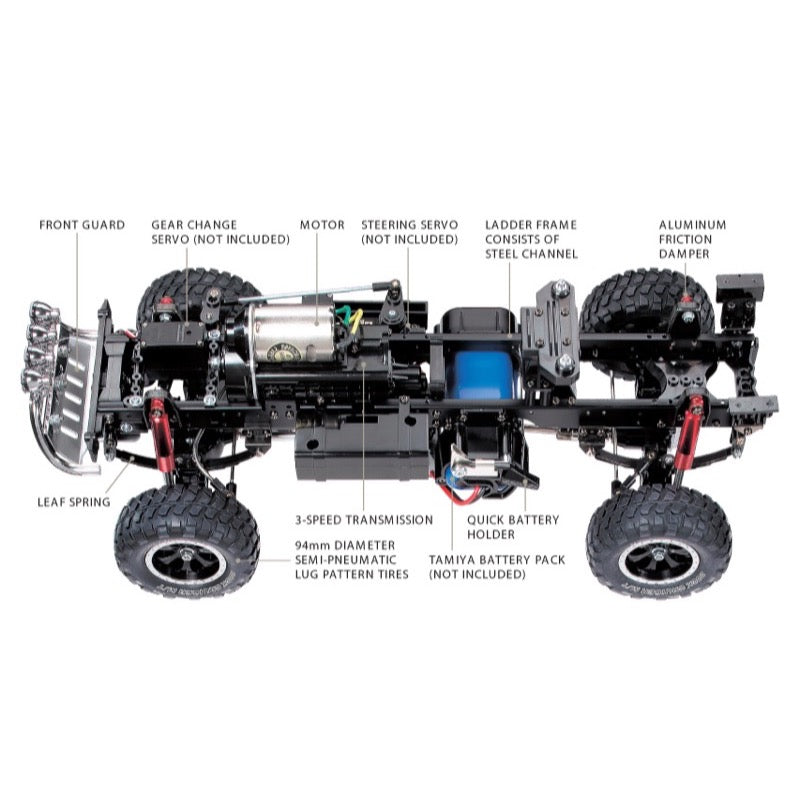 Tamiya 58372 1/10 Ford F-350 High Lift 4X4 3SPD Kit