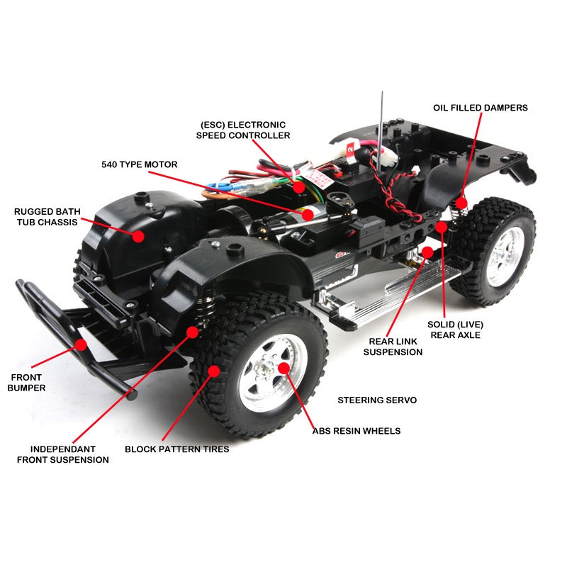 Tamiya 58457 1/10 Mercedes Benz Unimog 406 CC01 4x4 RC Off Road Kit