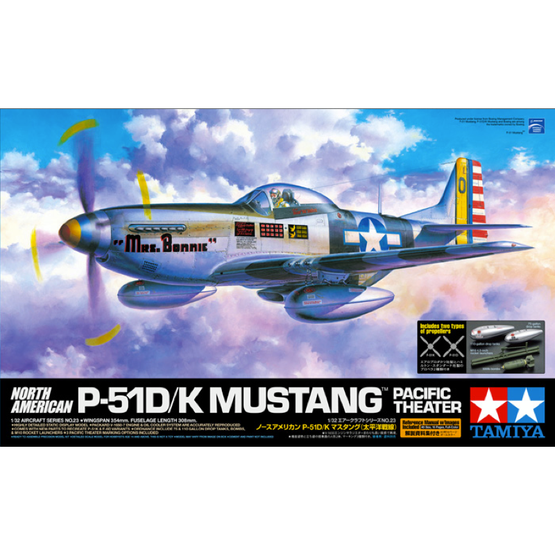 Tamiya 60323 1/32 North American P-51D/K Mustang Pacific Theatre
