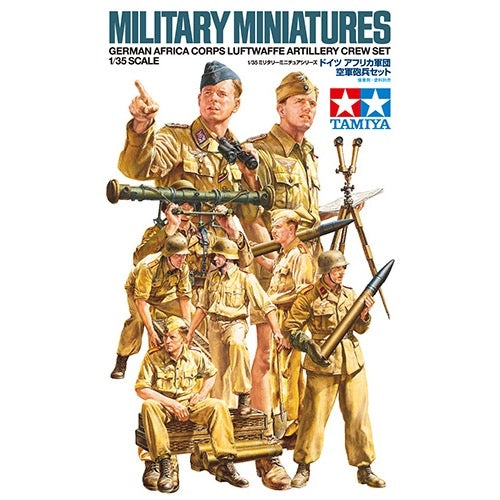 Tamiya 35343 1/35 German Africa Corps Luftwaffe Artillery Crew Set